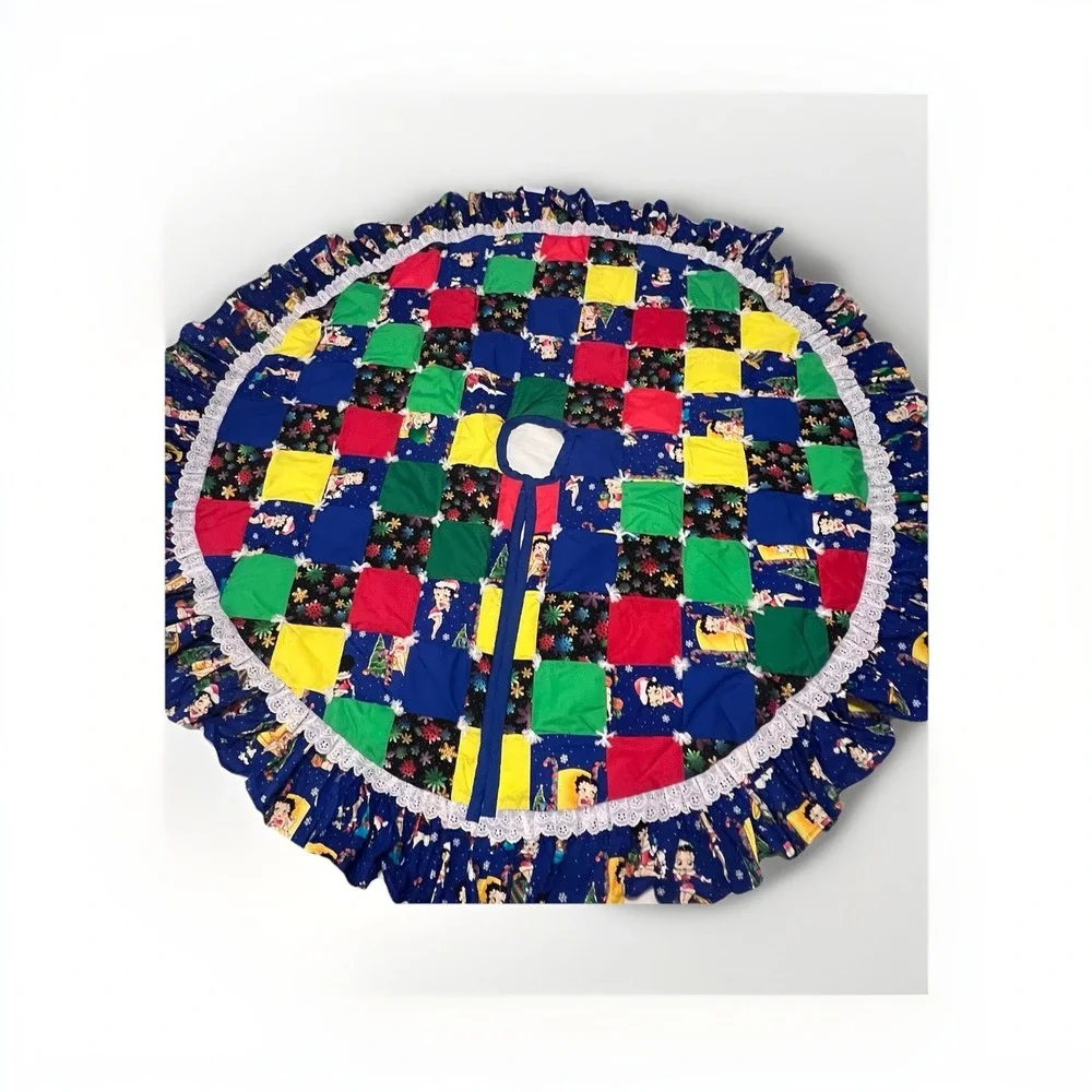 Betty Boop Tree Skirt Quilted Handmade 57